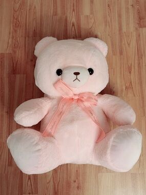 TAITO Twinkle Pink Hug Bear Big Plush 18" Japan Limited NWT Rare